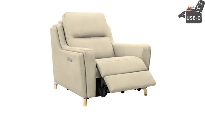Parker Knoll Portland Recliner Tilly Natural Vintage Oak Leg